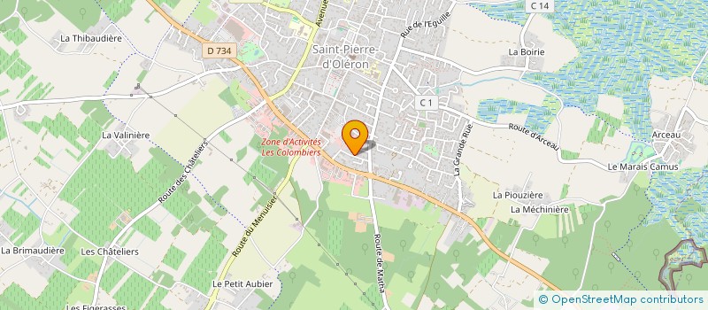 localisation de l'entreprise SCI IMMO.HJ  SAINT-PIERRE-D OLERON