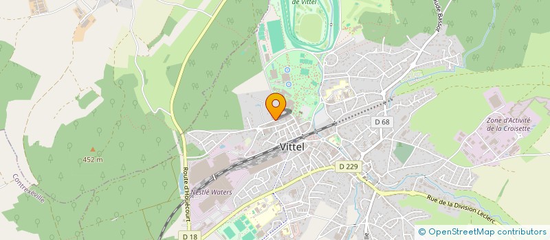 localisation de l'entreprise SCI IMMO HOTEL DES THERMES  VITTEL