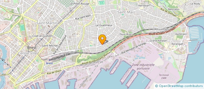 localisation de l'entreprise SCI IMMO HP  BREST