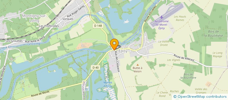 localisation de l'entreprise SCI IMMO INVEST  MORET-LOING-ET-ORVANNE