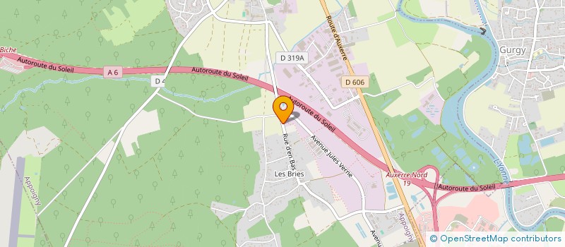 localisation de l'entreprise SCI IMMO INVEST  APPOIGNY