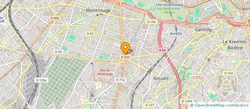 localisation de l'entreprise SCI IMMO-INVEST-LINA  MONTROUGE