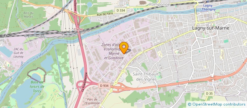 localisation de l'entreprise SCI IMMO INVESTISSEMENT  LAGNY-SUR-MARNE