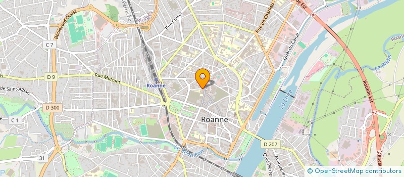 localisation de l'entreprise SCI IMMO JAM  ROANNE