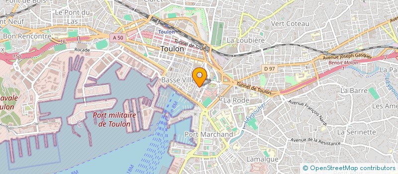 localisation de l'entreprise SCI IMMO JCAB  TOULON