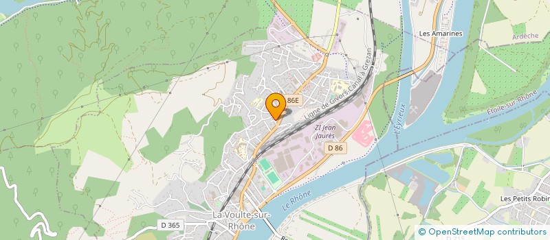 localisation de l'entreprise SCI IMMO JOB  LA VOULTE-SUR-RHONE