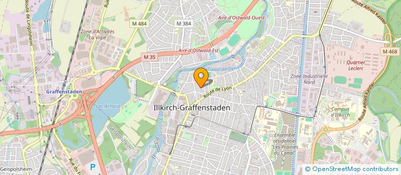 localisation de l'entreprise SCI IMMO K  ILLKIRCH-GRAFFENSTADEN