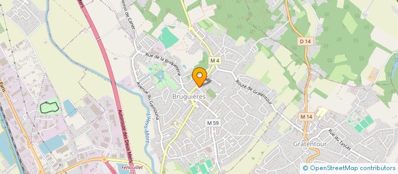 localisation de l'entreprise SCI IMMO KAUS  BRUGUIERES