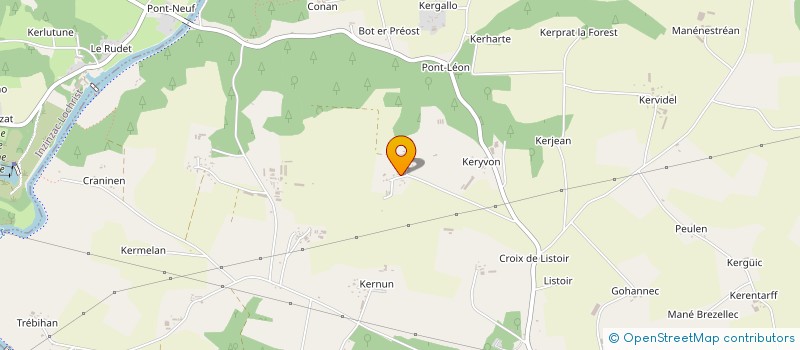 localisation de l'entreprise SCI IMMO KERNEC  LANGUIDIC
