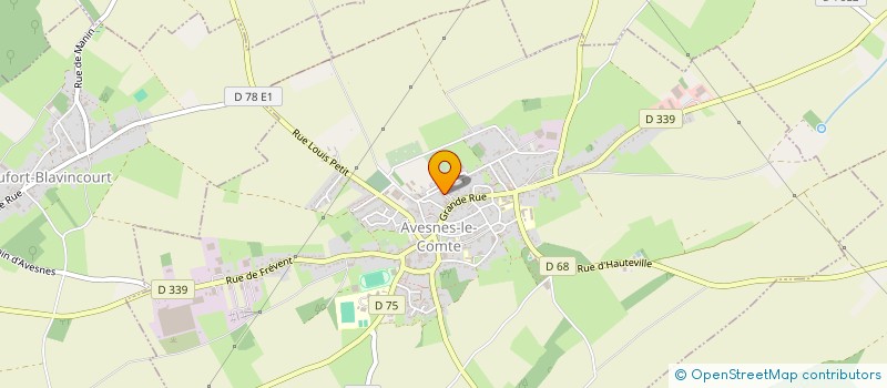 localisation de l'entreprise SCI IMMO KOCIAL.  AVESNES-LE-COMTE