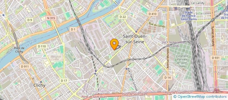 localisation de l'entreprise SCI IMMO-LAB  SAINT-OUEN-SUR-SEINE