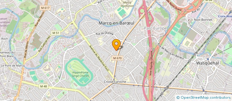 localisation de l'entreprise SCI IMMO LAV à MARCQ-EN-BARŒUL
