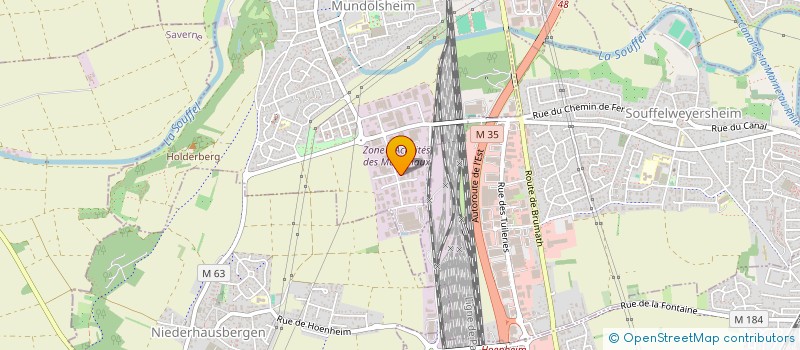 localisation de l'entreprise SCI IMMO LE PETIT MEUBLES  MUNDOLSHEIM