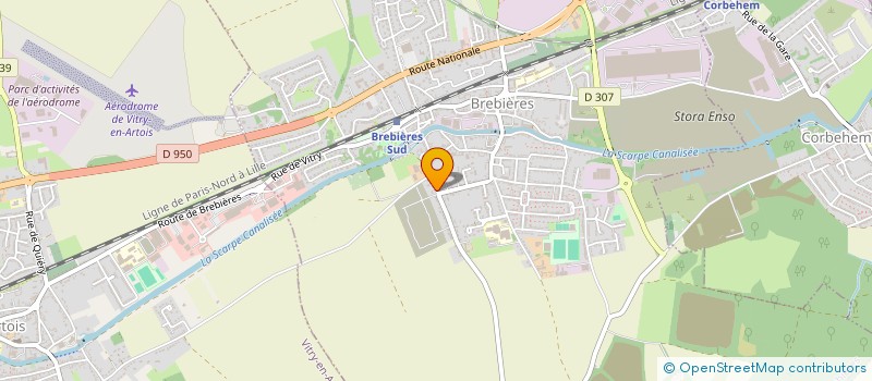 localisation de l'entreprise SCI IMMO LOK SK  BREBIERES