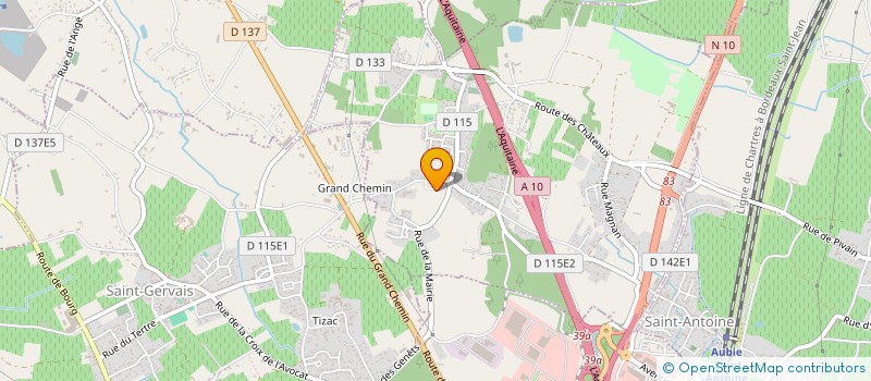 localisation de l'entreprise SCI IMMO LOPES  VIRSAC