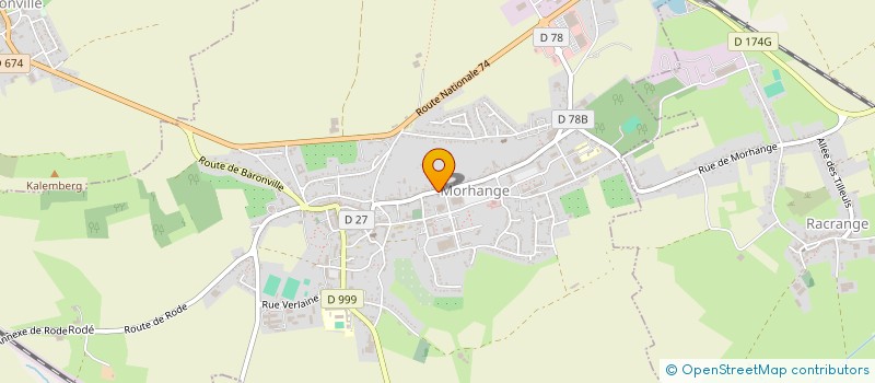 localisation de l'entreprise SCI IMMO LUX  MORHANGE