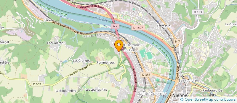 localisation de l'entreprise SCI IMMO MDA GIVORS  SAINT-ROMAIN-EN-GAL