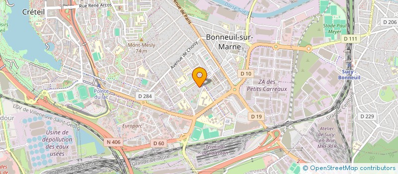 localisation de l'entreprise SCI IMMO'MED à BONNEUIL-SUR-MARNE