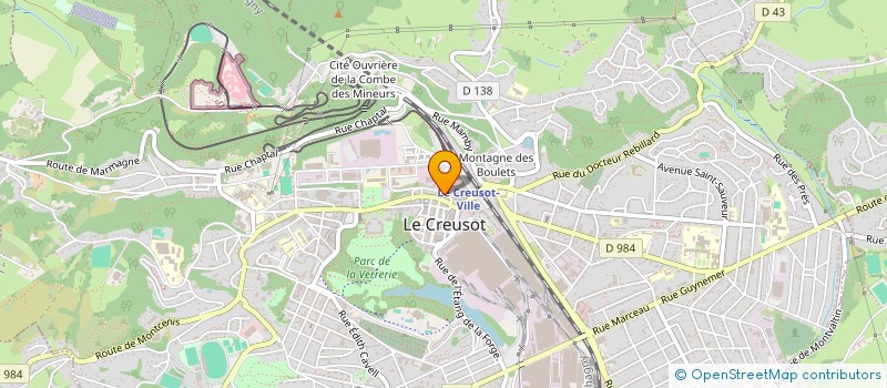 localisation de l'entreprise SCI IMMO MEDESTHE à LE CREUSOT