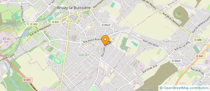 localisation de l'entreprise SCI IMMO MEGA  BRUAY-LA-BUISSIERE