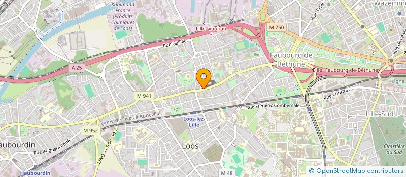 localisation de l'entreprise SCI IMMO MERCURE  LOOS