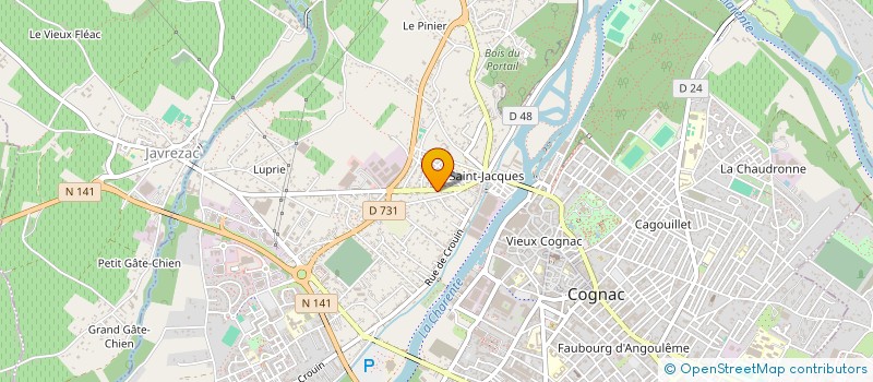 localisation de l'entreprise SCI IMMO MORAT à COGNAC