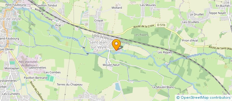 localisation de l'entreprise SCI IMMO-MOULIN  SAINT-JEAN-SUR-VEYLE