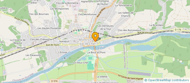 localisation de l'entreprise SCI IMMO NEXUS M à MONTRICHARD VAL DE CHER