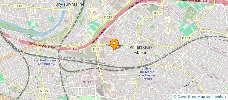 localisation de l'entreprise SCI IMMO NORD 66  VILLIERS-SUR-MARNE