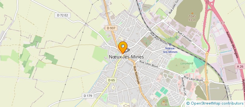 localisation de l'entreprise SCI IMMO ORTHO à NŒUX-LES-MINES