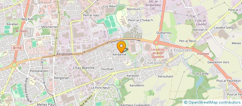 localisation de l'entreprise SCI IMMO OUEST  GUIPAVAS