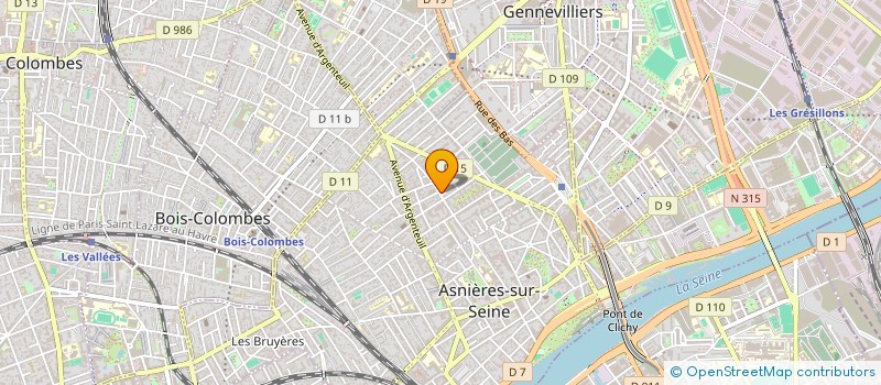 localisation de l'entreprise SCI IMMO-PARTENAIRES à ASNIERES-SUR-SEINE