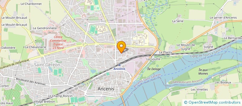 localisation de l'entreprise SCI IMMO PASSION  ANCENIS-SAINT-GEREON