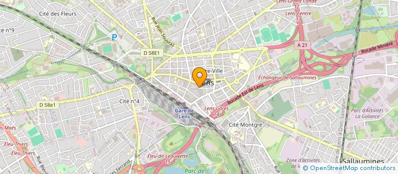 localisation de l'entreprise SCI IMMO PATRIMOINE  LENS