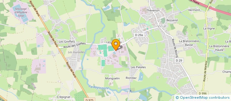 localisation de l'entreprise SCI IMMO PIERROT à VIRIAT