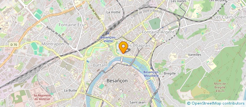 localisation de l'entreprise SCI IMMO PRO  BESANCON