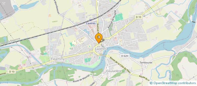 localisation de l'entreprise SCI IMMO+PYRENEES  CAZERES