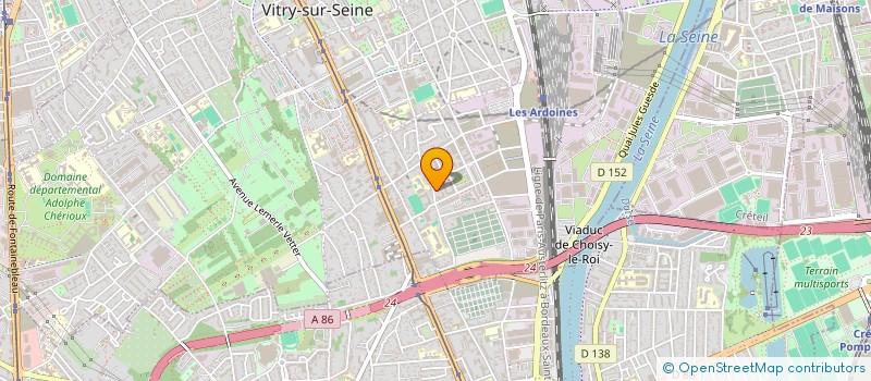 localisation de l'entreprise SCI IMMO RB  VITRY-SUR-SEINE