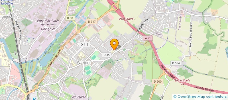 localisation de l'entreprise SCI IMMO-S.T  WAZIERS