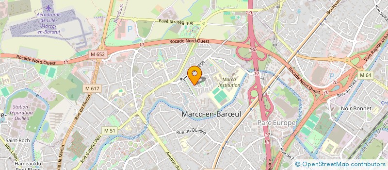 localisation de l'entreprise SCI IMMO SAINGHIN à MARCQ-EN-BARŒUL