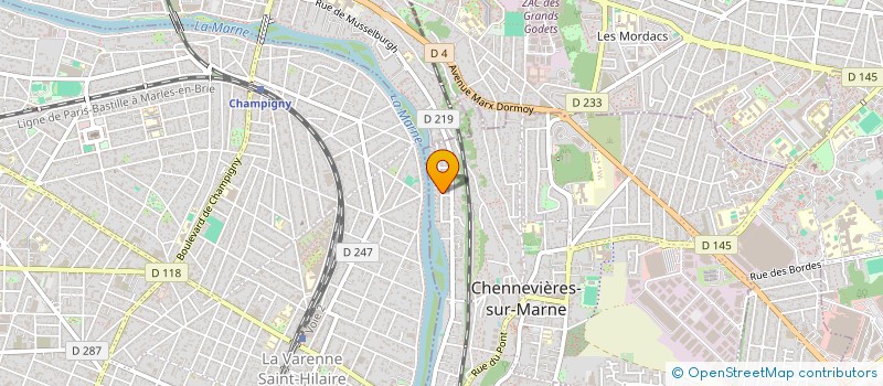 localisation de l'entreprise SCI IMMO SAINT CYR  CHENNEVIERES-SUR-MARNE