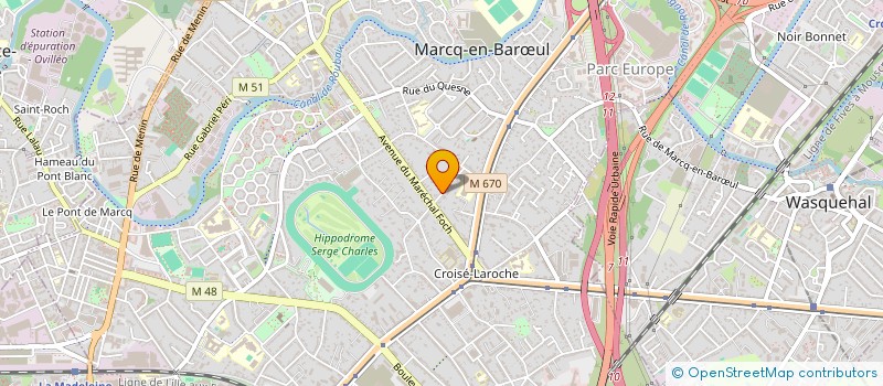 localisation de l'entreprise SCI IMMO SAINT NICOLAS 3 à MARCQ-EN-BARŒUL
