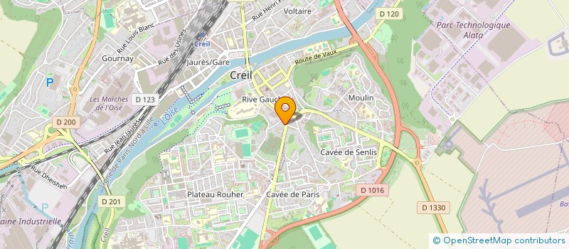 localisation de l'entreprise SCI IMMO SAM  CREIL