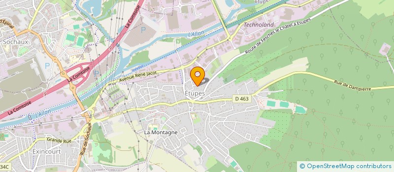 localisation de l'entreprise SCI IMMO SD  ETUPES