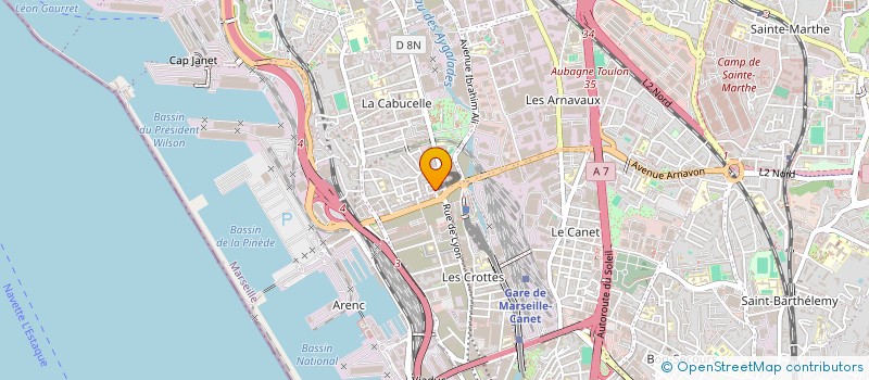 localisation de l'entreprise SCI IMMO SERVICES à MARSEILLE