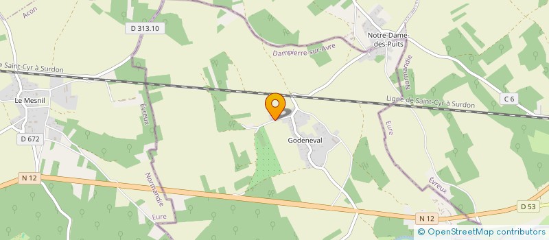 localisation de l'entreprise SCI IMMO SIX à DAMPIERRE-SUR-AVRE