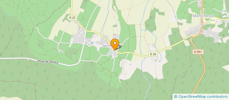 localisation de l'entreprise SCI IMMO SO  SERMIERS