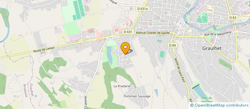 localisation de l'entreprise SCI IMMO SORBA  GRAULHET