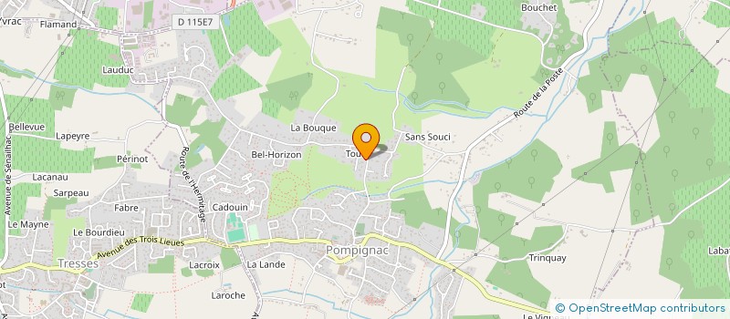 localisation de l'entreprise SCI IMMO STONES  POMPIGNAC