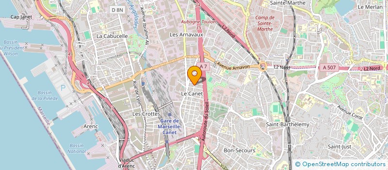 localisation de l'entreprise SCI IMMO-SUD à MARSEILLE